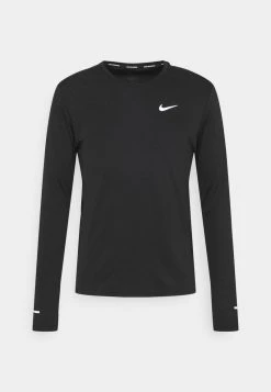 Nike Performance Herren MILER - Langarmshirt - Black/silver