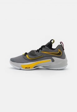 Nike Performance Herren ZOOM FREAK 3 - Basketballschuh - Iron Grey/black/vivid Sulfur