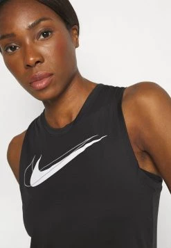Nike Performance Damen RUN TANK - Top - Black/white -Angebote Nike Store b0b42f80f75f4adbb5da57d2ec3ca561
