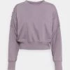 Nike Performance Damen CROP CREW - Sweatshirt - Purple Smoke