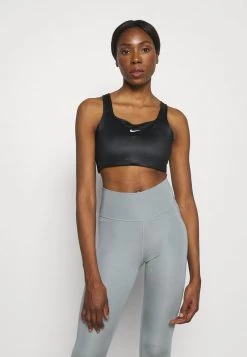 Nike Performance Damen SHINE BRA - Sport-BH Mit Mittlerer Stützkraft - Black/white
