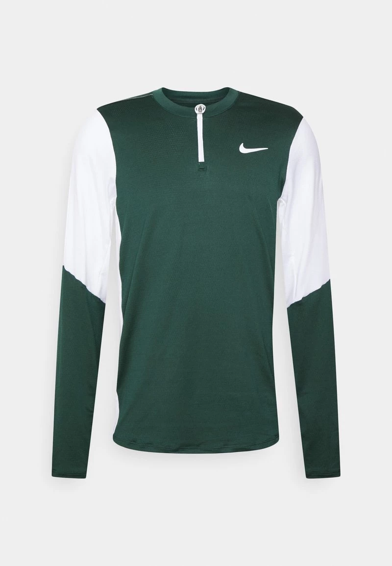Nike Performance Herren ADVANTAGE - Langarmshirt - Pro Green/white 1 Nike Performance Herren ADVANTAGE - Langarmshirt - Pro Green/white