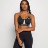Nike Performance Damen INDY PRO BRA - Sport-BH Mit Leichter Stützkraft - Black/lapis/white/metallic Silver