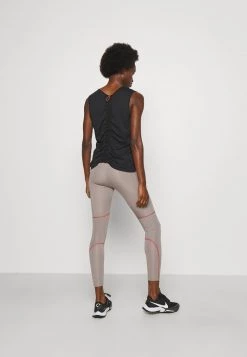 Nike Performance Damen AIR - Tights - Moon Fossil/chile Red/silver -Angebote Nike Store b20d7f653b534b54bba33e6052dc31d3