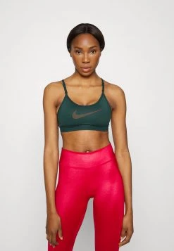Nike Performance Damen INDY BRA - Sport-BH Mit Leichter Stützkraft - Pro Green/mystic Hibiscus/medium Olive/rough Green