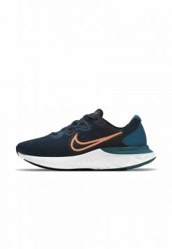 Nike Performance RENEW RUN - Laufschuh Neutral - Obsidian Dark Teal Green Laser Blue Black | Herren