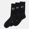 Nike Performance Herren BASKETBALL SOCKS 3 PACK - Sportsocken - Black/white