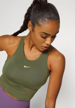 Nike Performance Damen ONE LUXE - Top - Medium Olive/metallic Gold -Angebote Nike Store b308fe33fb5745e8b1ab5c938576a795