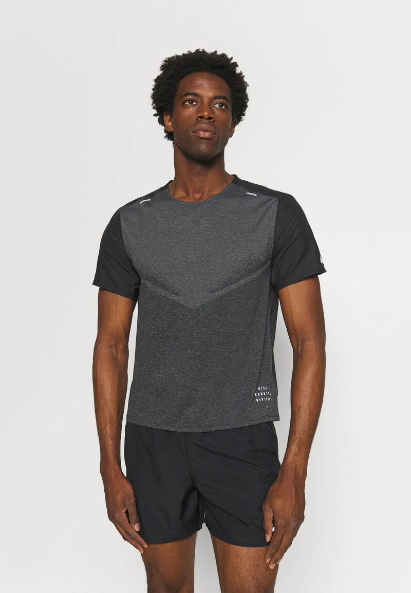 Nike Performance Herren TECHKNIT ULTRA - T-Shirt Print - Black/smoke Grey 1 Nike Performance Herren TECHKNIT ULTRA - T-Shirt Print - Black/smoke Grey