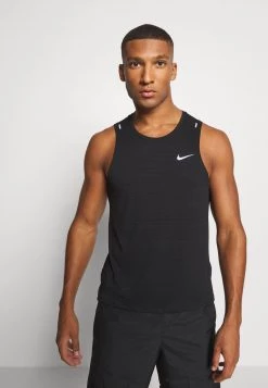 Nike Performance Herren MILER TANK - Top - Black/silver