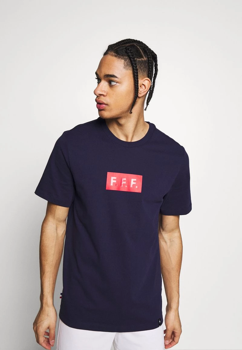 Nike Performance FRANKREICH TEE TRAVEL - T-Shirt Print - Blackened Blue | Herren 1 Nike Performance FRANKREICH TEE TRAVEL - T-Shirt Print - Blackened Blue | Herren