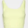 Nike Performance Damen THE YOGA LUXE CROP TANK - Top - Gelb