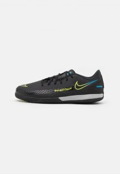 Nike Performance JR PHANTOM GT ACADEMY IC UNISEX - Fußballschuh Halle - Black/cyber/light Photo Blue