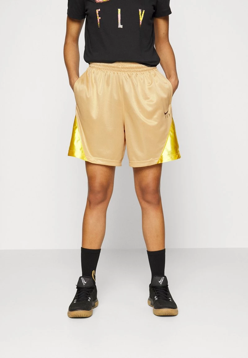 Nike Performance ISOFLY SHORT - Kurze Sporthose - Sesame/vivid Sulfur/black | Damen 1 Nike Performance ISOFLY SHORT - Kurze Sporthose - Sesame/vivid Sulfur/black | Damen