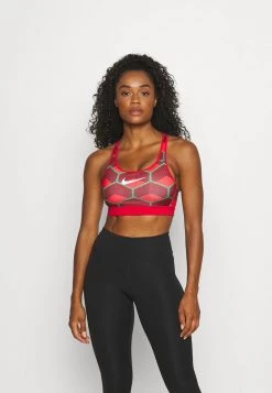 Nike Performance Damen KENYA IMPACT STRAPPY BRA - Sport-BH Mit Starker Stützkraft - Chile Red/university Red/white