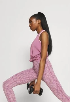 Nike Performance Damen DRY ELASTIKA TANK - Sport T-shirt - Light Mulberry/white -Angebote Nike Store b79b34b002e346c588398c0e621b010a