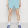 Nike Performance Damen TEMPO LUXE SHORT - Kurze Sporthose - Worn Blue/ash Green/silver