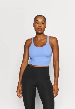 Nike Performance Damen THE YOGA LUXE CROP TANK - Top - Royal Pulse/aluminium