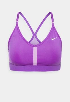 Nike Performance Damen INDY V NECK BRA - Sport-BH Mit Leichter Stützkraft - Wild Berry/violet Shock/white -Angebote Nike Store b9167430a6fa4f98b97d6d5f6ad0fd22
