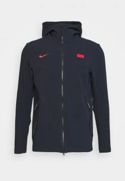 Nike Performance Herren FRANKREICH HOODIE - Nationalmannschaft - Dark Obsidian/university Red