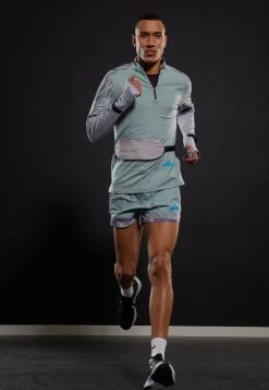 Nike Performance Herren TRAIL - Sport T-shirt - Dusty Sage/wolf Grey/laser Blue