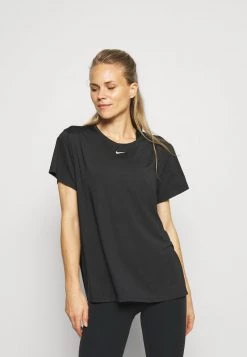 Nike Performance Damen ONE SLIM - Sport T-shirt - Black/white