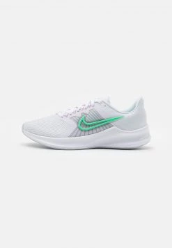 Nike Performance Damen DOWNSHIFTER 11 - Laufschuh Stabilität - White/green Glow/infinite Lilac/violet Shock/football Grey