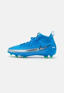 Nike Performance JR PHANTOM GT ACADEMY DYNAMIC FIT MG UNISEX - Fußballschuh Nocken - Photo Blue/metallic Silver/rage Green