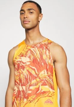 Nike Performance TRAIL RISE TANK - Top - Light Curry/habanero Red | Herren -Angebote Nike Store bc13626d68f14021b26251487129c170