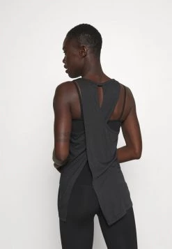 Nike Performance Damen TANK - Top - Black/dark Smoke Grey -Angebote Nike Store bc199083264e4643b9ee31aa43bf67a2