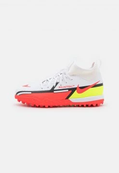 Nike Performance JR. PHANTOM GT2 ACADEMY DYNAMIC FIT TF UNISEX - Fußballschuh Multinocken - White/bright Crimson/volt