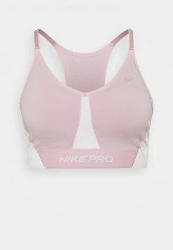 Nike Performance Damen INDY PRO BRA - Sport-BH Mit Leichter Stützkraft - Plum Chalk/white/metallic Silver