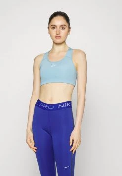 Nike Performance Damen BRA - Sport-BH Mit Mittlerer Stützkraft - Worn Blue/white