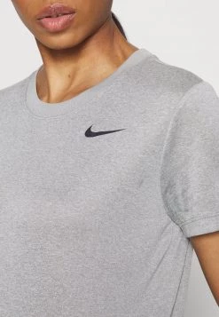 Nike Performance Damen DRY TEE CREW - Sport T-shirt - Dark Grey Heather/black -Angebote Nike Store bd5b5e0a45d84907a403d4590d7261e6
