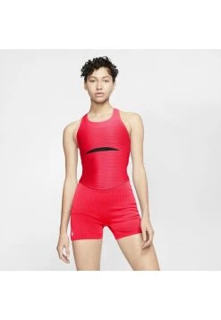 Nike Performance RACE UNITARD - Turnanzug - Bright Crimson/black/black/white | Damen