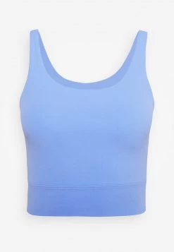 Nike Performance Damen THE YOGA LUXE CROP TANK - Top - Royal Pulse/aluminium -Angebote Nike Store be37ad966e8342239d04ae915d0f887f