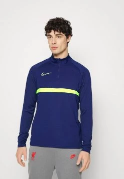 Nike Performance Herren ACADEMY DRIL - Fleecepullover - Blue Void/blue Void/volt/volt
