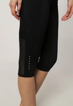 Nike Performance Damen TECH CAPRIS - Tights - Black/reflective Silver -Angebote Nike Store bf292dcf4c1f4be18158c2c56ce6d141