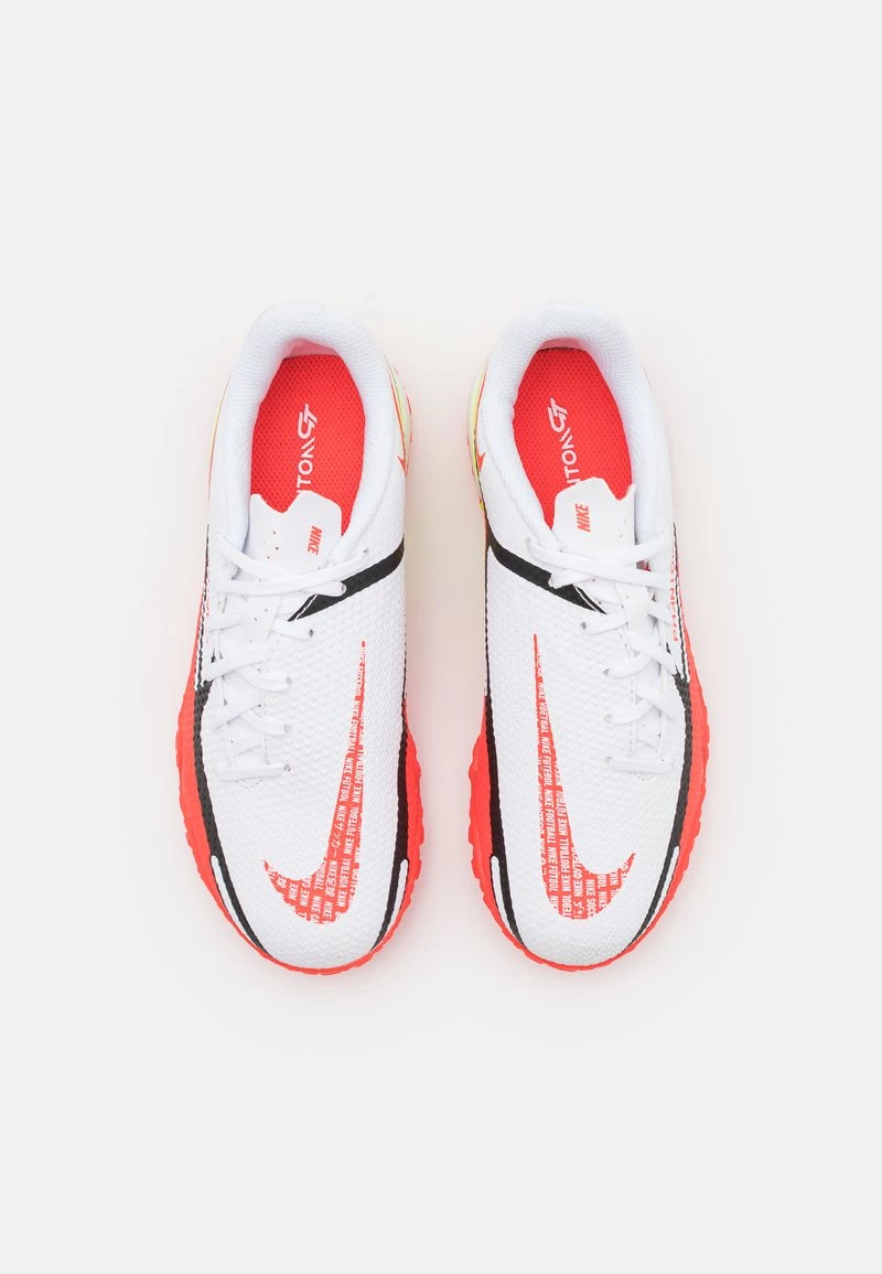 Nike Performance JR PHANTOM GT2 ACADEMY TF UNISEX - Fußballschuh Multinocken - White/bright Crimson/volt 4 Nike Performance JR PHANTOM GT2 ACADEMY TF UNISEX - Fußballschuh Multinocken - White/bright Crimson/volt – Bild 4