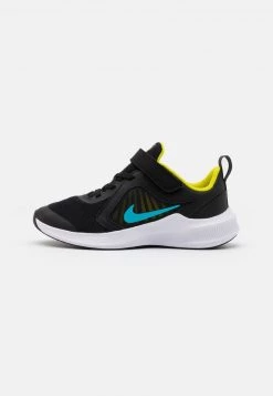 Nike Performance DOWNSHIFTER 10 UNISEX - Laufschuh Neutral - Black/chlorine Blue/high Voltage/dark Smoke Grey