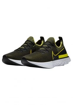 Nike Performance Herren REACT INFINITY RUN FLYKNIT - Trainingsschuh - Schwarz/gelb (703) -Angebote Nike Store c083527ebadc4405b917a72289b4b674