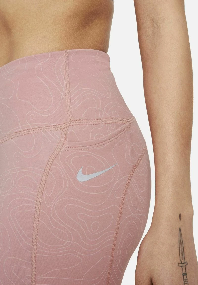 Nike Performance Damen RUN FAST CROP - Tights - Rust Pink 4 Nike Performance Damen RUN FAST CROP - Tights - Rust Pink – Bild 4