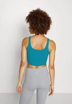 Nike Performance Damen THE YOGA LUXE CROP TANK - Top - Geode Teal/midnight Turquoise -Angebote Nike Store c2e093bdd1004daba4210a16e735cfd1
