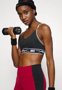 Nike Performance Damen INDY LOGO BRA - Sport-BH Mit Leichter Stützkraft - Black/white -Angebote Nike Store c2e98beda1d1442dbad3717d62918b7b