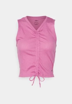 Nike Performance Damen TANK TIE - Sport T-shirt - Cosmic Fuchsia/iron Grey -Angebote Nike Store c33f80c8f35a4189a27cc15e62b74b26