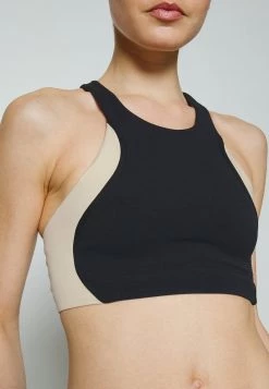 Nike Performance Damen BRA - Sport-BH Mit Mittlerer Stützkraft - Black/sanddrift/iron Grey -Angebote Nike Store c38c699998534aa683f757fcfd5e71fb