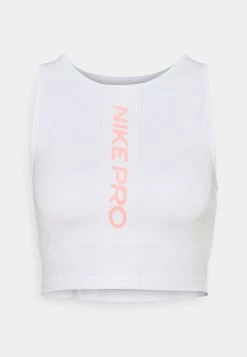 Nike Performance TANK FEMME - Sport T-shirt - White/bright Mango/grey Fog | Damen -Angebote Nike Store c3a5efd9c89246b8897057baeb7ddce4