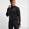 Nike Performance Herren PACER - Langarmshirt - Black/reflective Silver