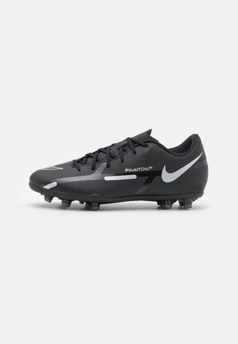 Nike Performance JR. PHANTOM GT2 CLUB MG UNISEX - Fußballschuh Nocken - Black/metallic Silver/dark Grey 1 Nike Performance JR. PHANTOM GT2 CLUB MG UNISEX - Fußballschuh Nocken - Black/metallic Silver/dark Grey