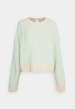 Nike Performance Damen COVER UP - Strickpullover - Sanddrift/mint Foam/grey Fog